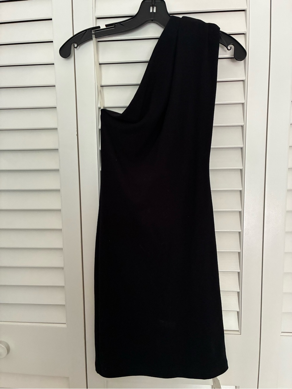 American Apparel Black One-Shoulder Bodycon Dress